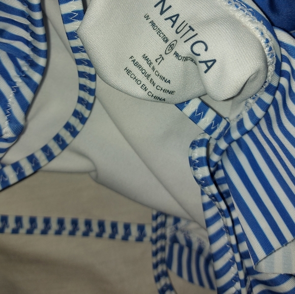 Nautica One Piece 2T Bathing Suit - Picture 2 of 2